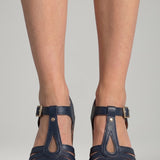 Damen Blockabsatzsandalen mit gepolsterter Innensohle und offenem Obermaterial
