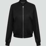 Damen Bomberjacke mit Reißverschluss und Rippbündchen