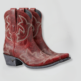 Damenstiefel mit bestickten Details für den ganzjährigen Gebrauch