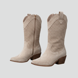 Damenstiefel mit niedrigem Blockabsatz für den Herbst