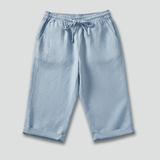 Damen Capri-Shorts mit elastischem Bund und Seitentaschen