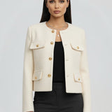 Damen Kurzjacke mit Knopfverschluss