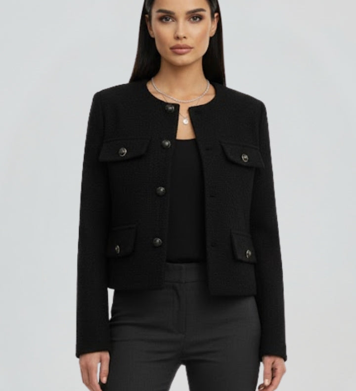 Damen Kurzjacke mit Knopfverschluss
