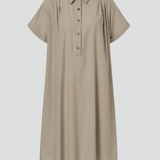 Damenkleid mit Knopfleiste und kurzen Ärmeln