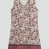Damenkleid mit V-Ausschnitt und ärmellosem Schnitt