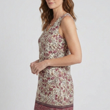 Damenkleid mit V-Ausschnitt und ärmellosem Schnitt