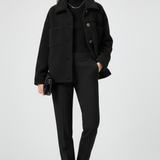 Damen Fleecejacke mit Knöpfen und großzügigen Taschen