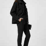 Damen Fleecejacke mit Knöpfen und großzügigen Taschen