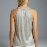 Damen-Haltertop mit Rundhalsausschnitt und ärmellosem Design