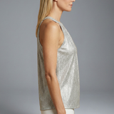 Damen-Haltertop mit Rundhalsausschnitt und ärmellosem Design