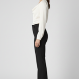 Hochtaillierte Damenhose mit strukturiertem Schnitt und vielseitigem Stil
