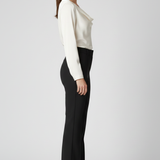 Hochtaillierte Damenhose mit strukturiertem Schnitt und vielseitigem Stil