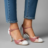 Damen High Heels mit Knöchelriemen und spitzer Zehe