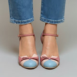 Damen High Heels mit Knöchelriemen und spitzer Zehe
