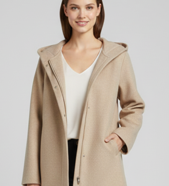 Damen Kapuzenjacke mit Reißverschluss und Taschen