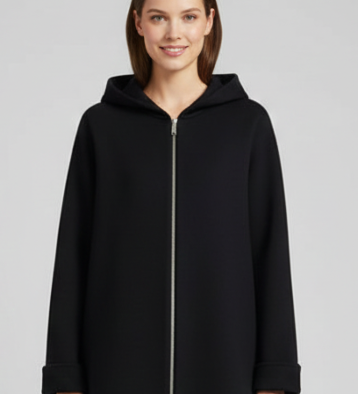 Damen Kapuzenjacke mit Reißverschluss und Taschen