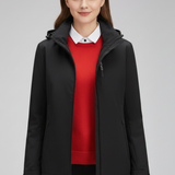 Damen Kapuzenjacke mit Reißverschluss