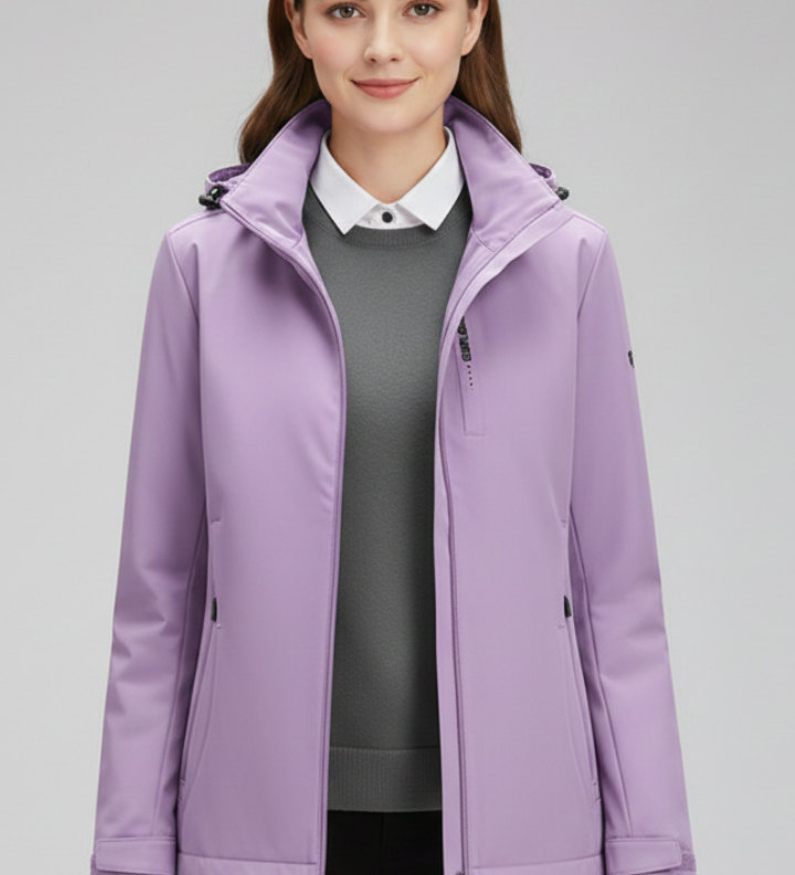 Damen Kapuzenjacke mit Reißverschluss