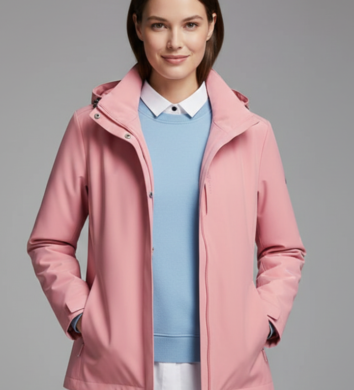 Damen Kapuzenjacke mit Reißverschluss