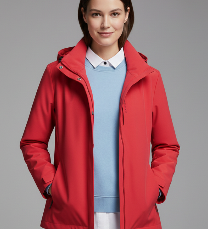 Damen Kapuzenjacke mit Reißverschluss