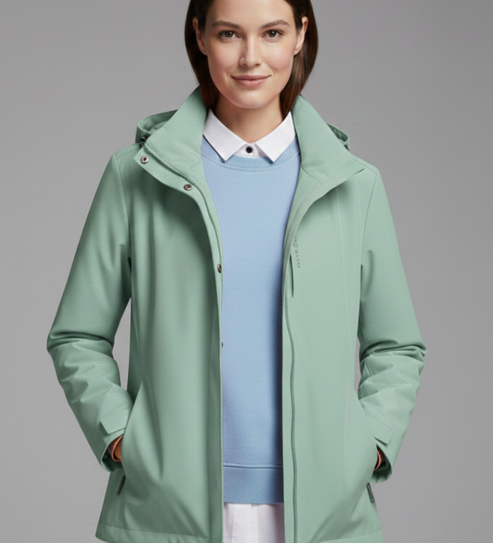 Damen Kapuzenjacke mit Reißverschluss