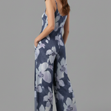 Damen-Jumpsuit mit verstellbaren Trägern und bedruckter Oberfläche