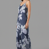 Damen-Jumpsuit mit verstellbaren Trägern und bedruckter Oberfläche