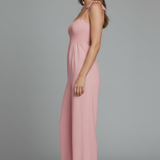Damen-Jumpsuit mit verstellbaren Trägern und weitem Bein