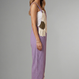 Damen-Jumpsuit mit verstellbaren Trägern und weitem Bein