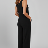 Damen Jumpsuit mit Knopfleiste und Seitentaschen