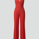 Damen-Jumpsuit mit Halterneck und weitem Bein
