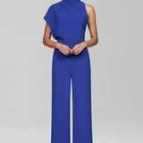 Damen-Jumpsuit mit hohem Ausschnitt und weitem Bein