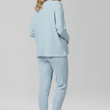 Damen-Jumpsuit mit Rundhalsausschnitt und elastischem Bund