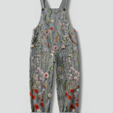 Damen-Jumpsuit mit Trägern und weitem Bein