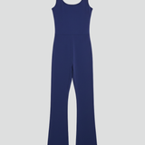 Damen-Jumpsuit mit ärmellosen Trägern und weitem Bein