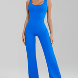 Damen-Jumpsuit mit ärmellosen Trägern und weitem Bein