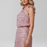 Damen-Jumpsuit mit Spaghetti-Trägern und bedruckter Oberfläche
