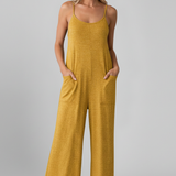 Damen-Jumpsuit mit Spaghetti-Trägern und Seitentaschen