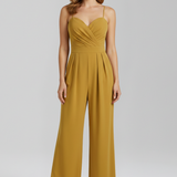 Damen-Jumpsuit mit Spaghetti-Trägern und weitem Bein