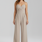 Damen-Jumpsuit mit Spaghetti-Trägern und weitem Bein