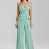 Damen-Jumpsuit mit Spaghetti-Trägern und weitem Bein