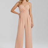 Damen-Jumpsuit mit Spaghetti-Trägern und weitem Bein