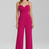 Damen-Jumpsuit mit Spaghetti-Trägern und weitem Bein