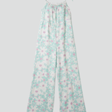 Damen-Jumpsuit mit quadratischem Ausschnitt und bedruckter Oberfläche