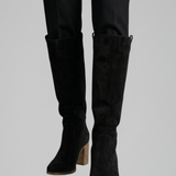 Damen Knöchelhohe Stiefel mit Blockabsatz für den Herbst