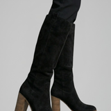 Damen Knöchelhohe Stiefel mit Blockabsatz für den Herbst