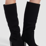 Damen Knöchelhohe Stiefel mit Spitzem Zehen und Blockabsatz