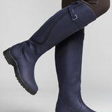 Damen-Knöchelstiefel mit Pull-On-Design und Gummisohle