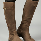 Damen-Knöchelstiefel mit Pull-On-Design und Gummisohle