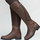 Damen-Knöchelstiefel mit Pull-On-Design und Gummisohle